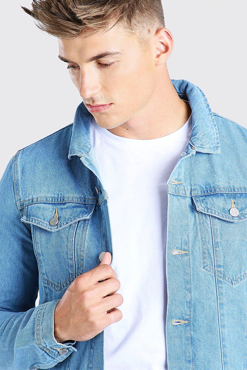 Boohoo denim jacket clearance mens